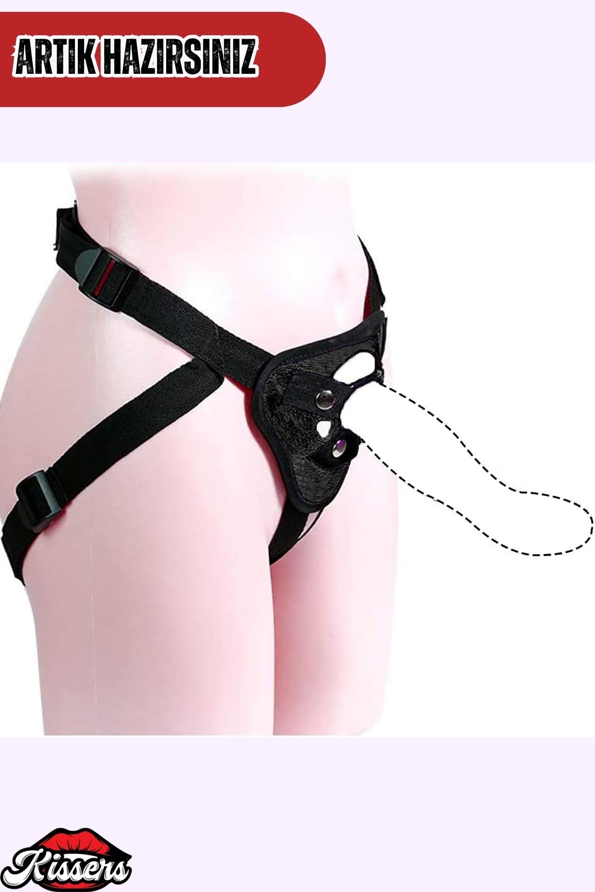 Büyük Bedene Ayarlanabilir Tüm Dildolara Uyumlu Strap-On Lüks Dildo Penis Kemeri