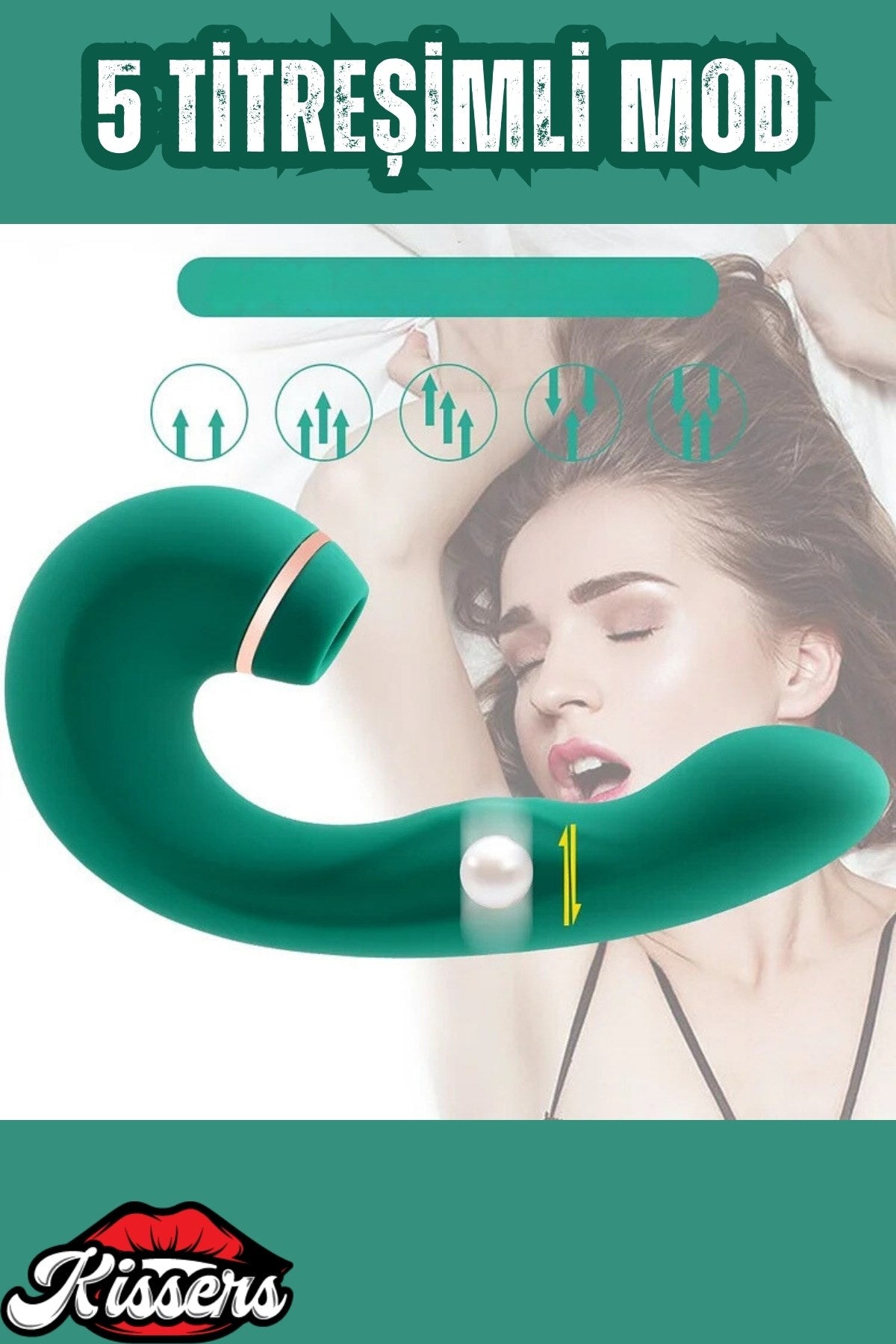 Cinsel Oyuncak G-Spot Uyarıcılı Klitoris Emişli Tıklama Modlu Güçlü Titreşimli 3 in 1 Vibratör