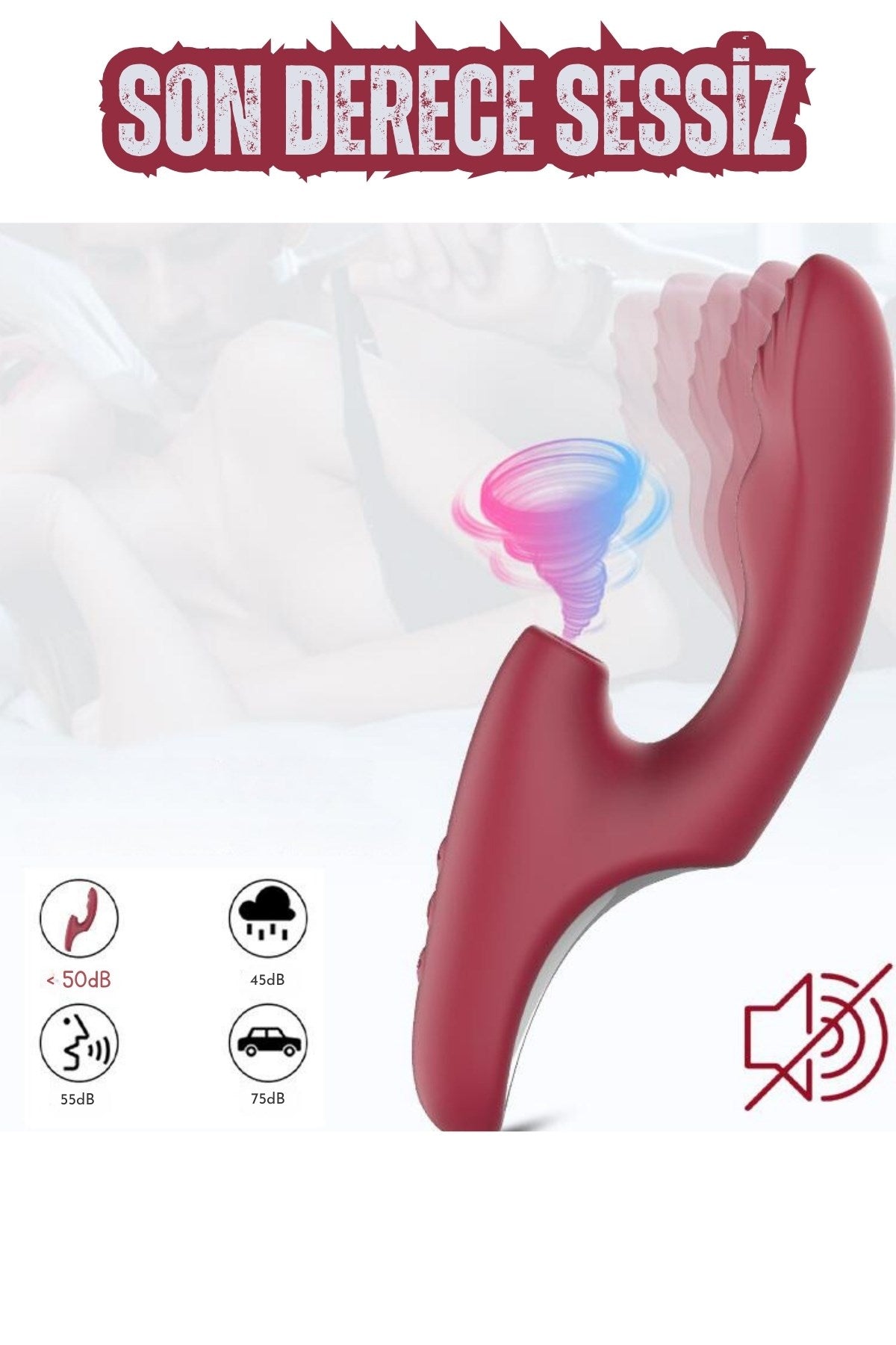 Şarjlı Akıllı Isıtmalı G-Spot ve Klitoris Emiş Uyarıcı Çift Motorlu Dalga Hareketli Rabbit Vibratör