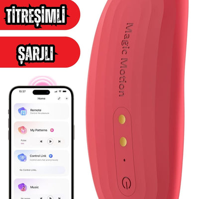 Telefon Kontrollü Magic Motion Telefon Kontrollü G Nokta Klitoris Uyarıcı Sessiz Giyilebilir Vibratör