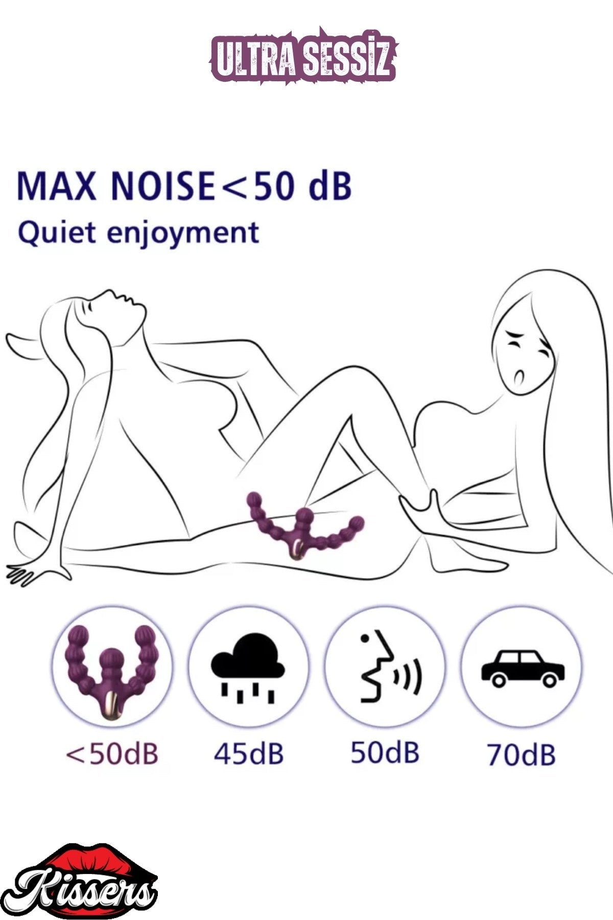 Şarjlı Uzaktan Kumandalı İleri Geri Hareketli Yeni Nesil Kadın Çift Vibratörü
