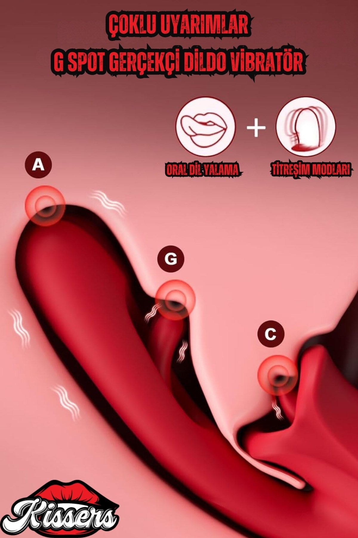 Cinsel Oyuncak Kadınlar İçin Titreşimli Dil Hareketli Emme Modlu Klitoris Vibratör