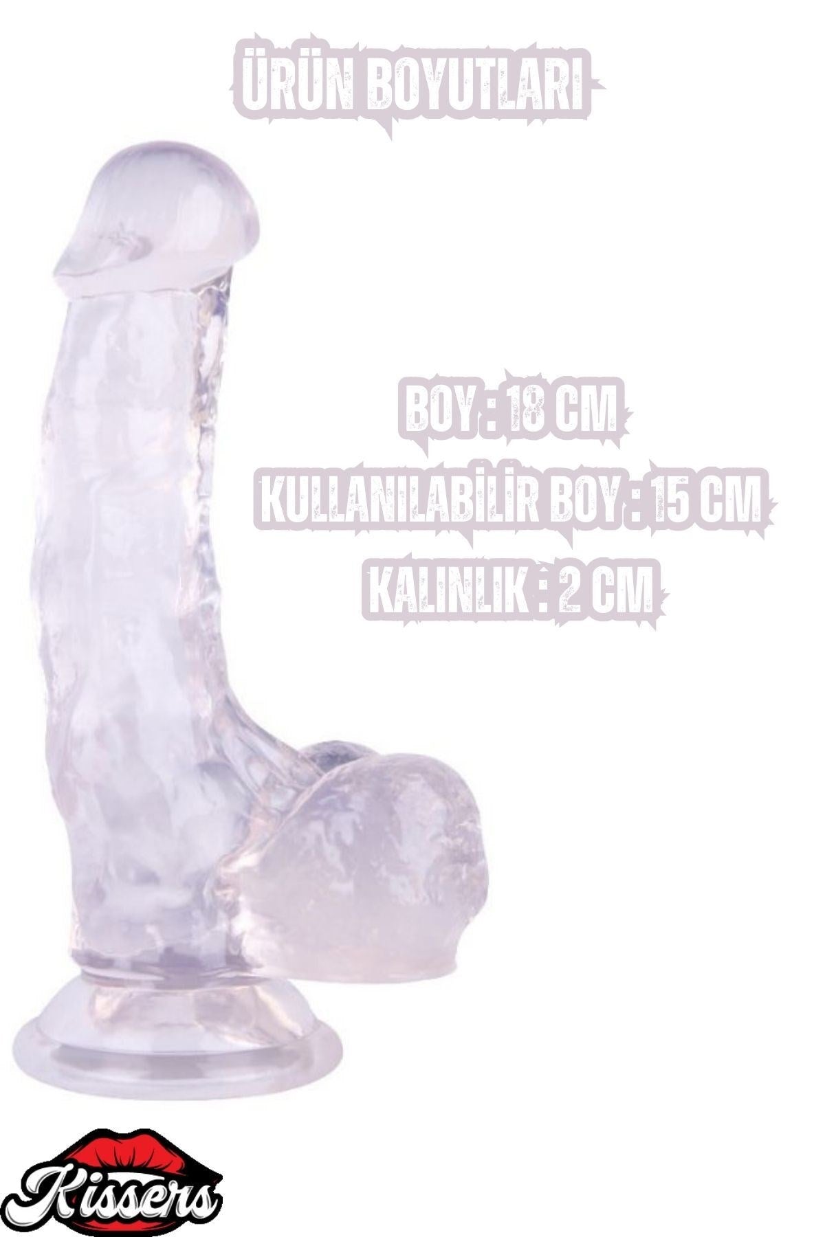Ultra Realistik Damarlı Bükülebilir Vantuzlanabilir Jel Dokusunda Beyaz Dildo Penis 18 Cm