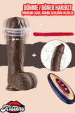 Uzaktan Kumandalı İleri Geri Hareketli Isıtmalı Titreşimli Ultra Realistik Dildo Penis 25 Cm