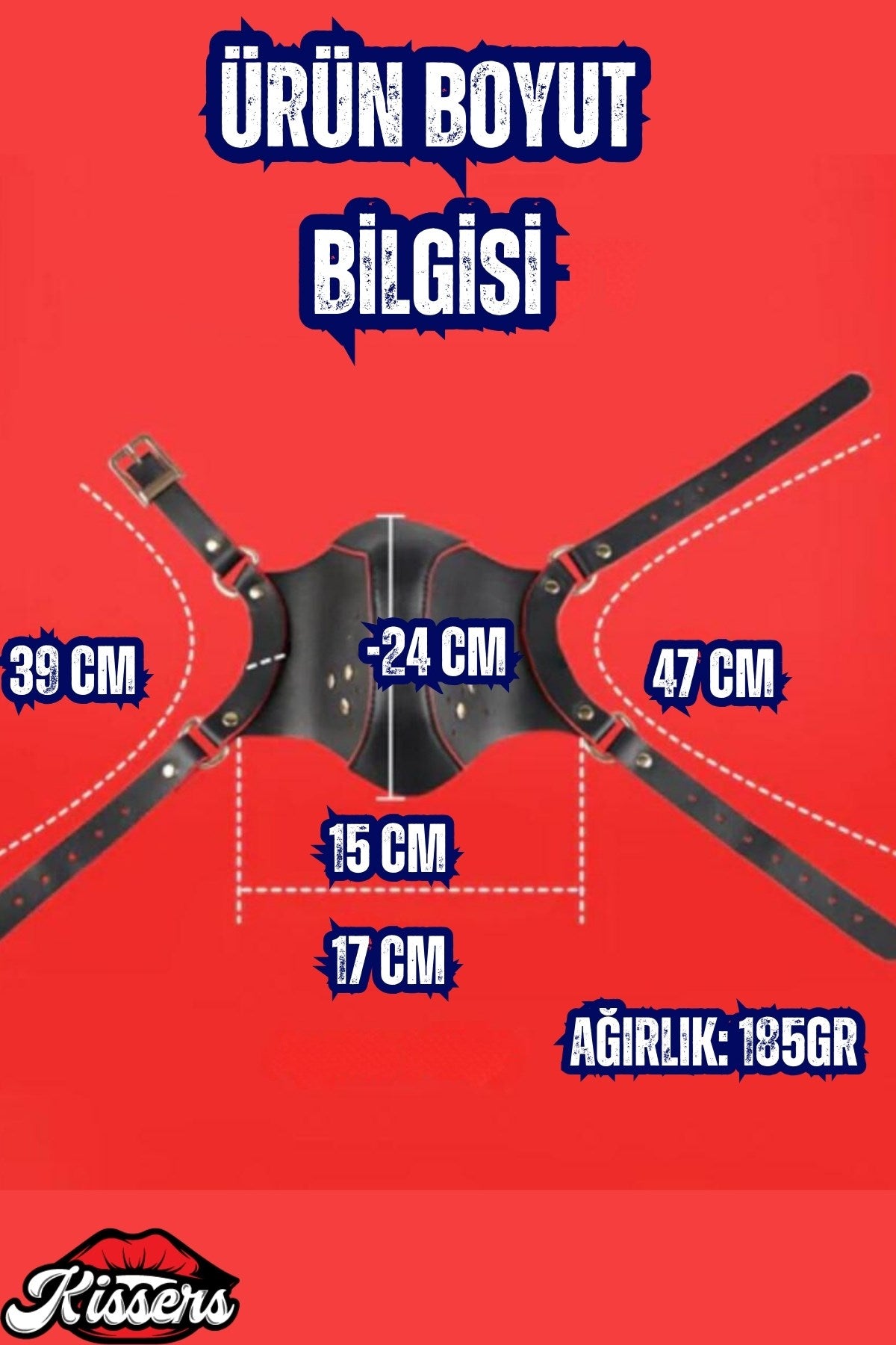 BDSM Kafa Çene Bağlama Tasması Nefes Alabilir Deri Kemerli Fetiş Ağız Topu