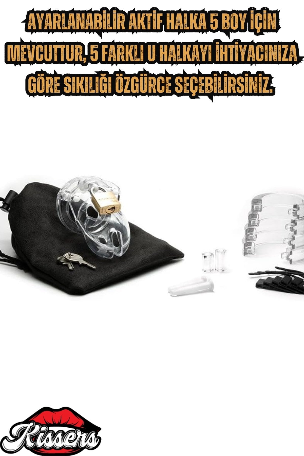 Bsdm Plastik Penis Kilidi Clear Chastity Cock Cage Bekaret Cihazı Şeffaf Penis Esaret Kafesi