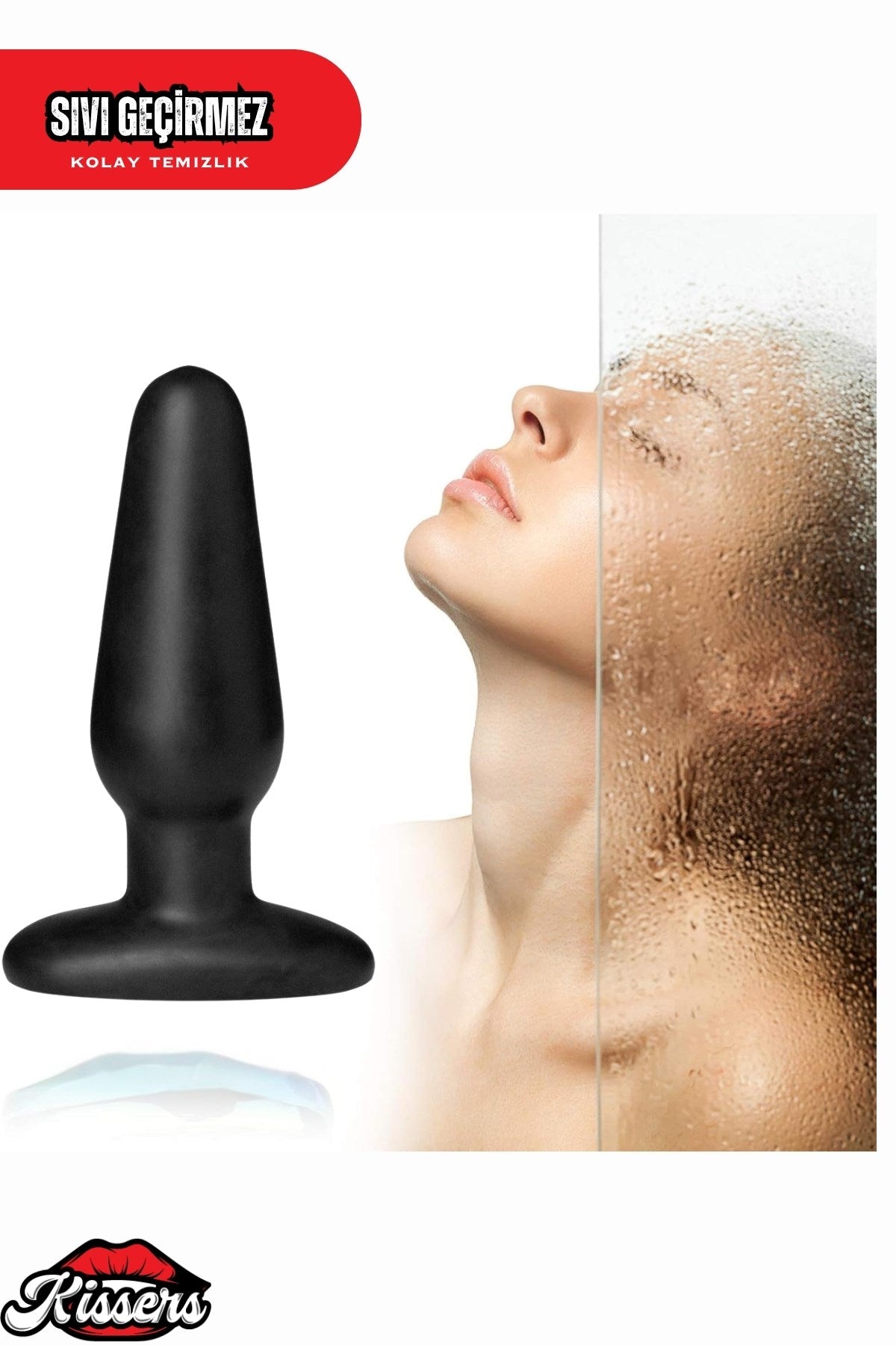 Yeni Başlayanlar İçin Tutamaçlı Kademeli Silikon Genişletici Anal Plug Tıkaç 7.5 Cm