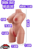 Oynar Bacak Çift Girişli Cinsel Oyuncak Anal Vajinal Mastürbatör Realistik Manken 3.1 Kg