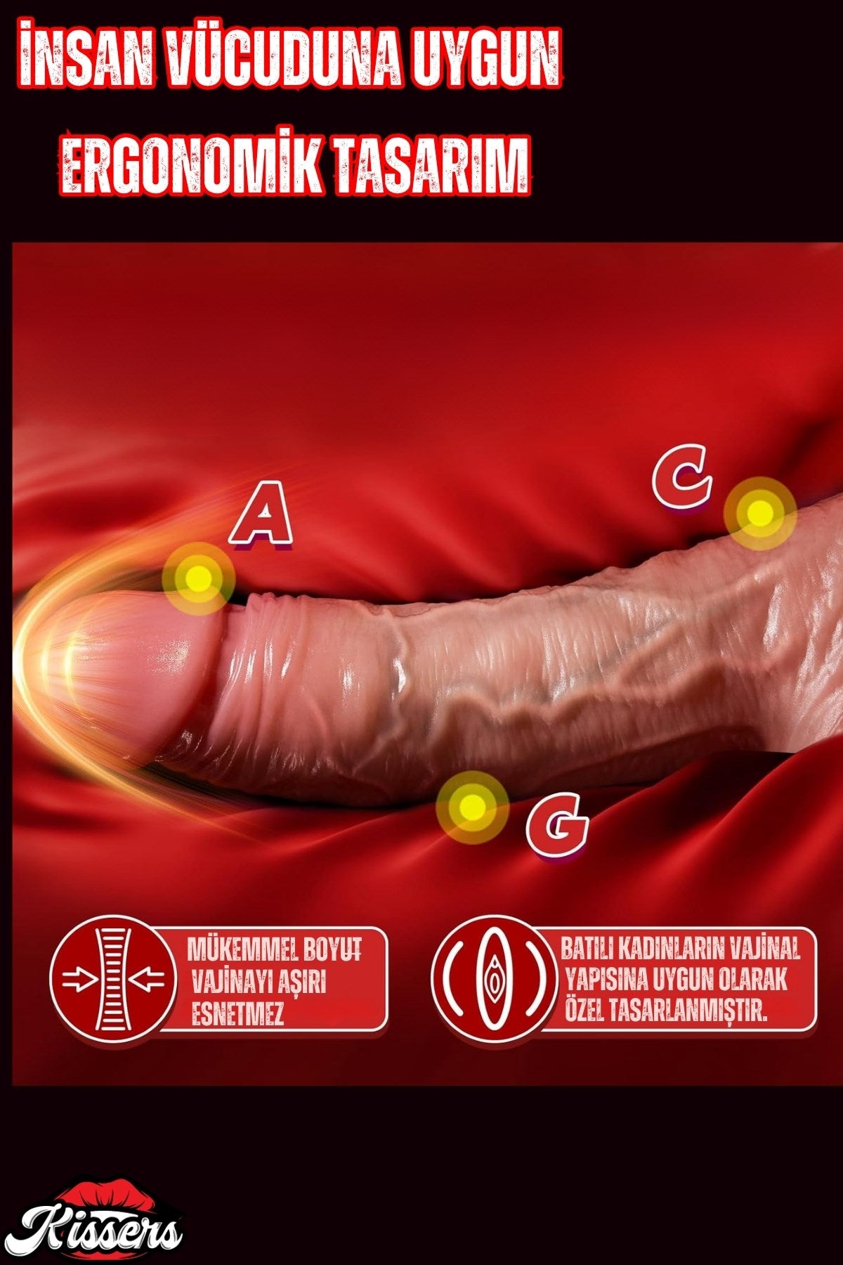 Ultra Realistik Esnek Kayar Deri Eğilip Bükülebilir Skin Ten Dildo 22 Cm