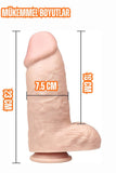 Cinsel Oyuncak Vantuzlanabilir Ultra Realistik Büyük Boy Kalın Dildo Penis 23 Cm