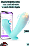 Telefon Kontrollü Emişli Isıtmalı Klitoris Emiş Uyarıcı Yapay Penis Giyilebilir Vibratör