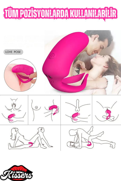 Şarjlı Kablosuz Kumandalı Unisex Kullanım Penise Takılabilir Klitoris Uyarıcı Vibratör