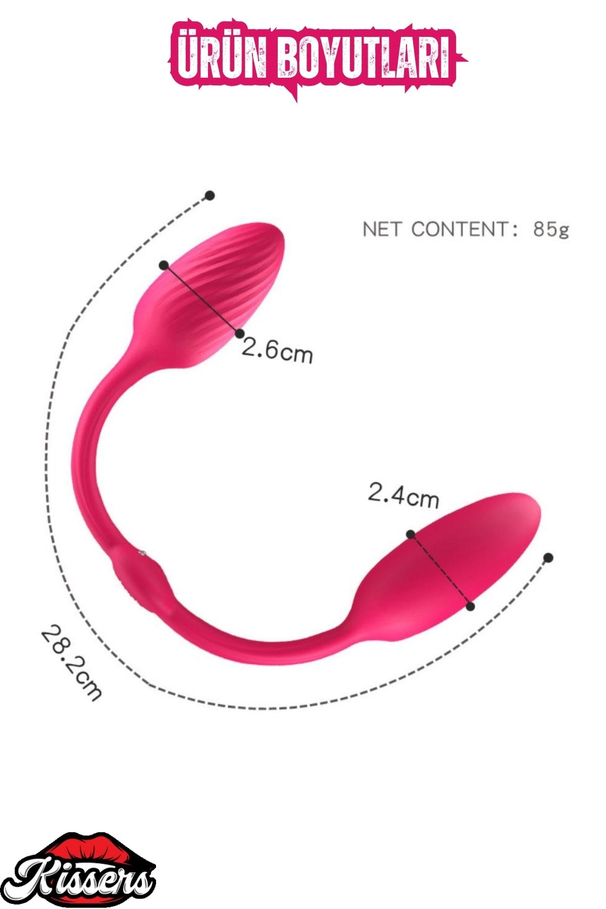Double Ended Şarjlı Yumuşak Esnek Çift Taraflı G Nokta Klitoris Uyarıcı Çift Vibratörü