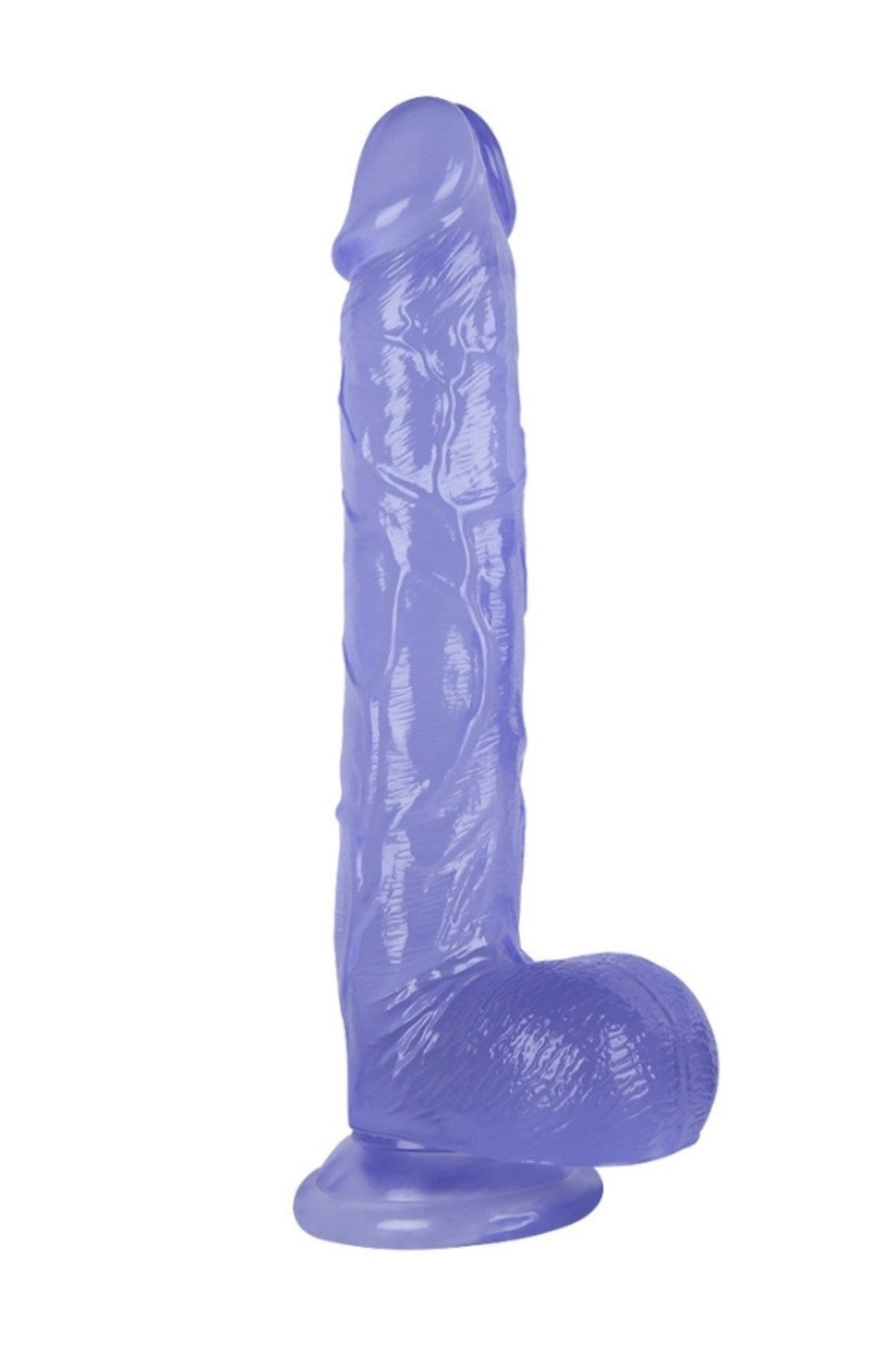Ultra Realistik Eğilip Bükülebilir G Noktası Ve Klitoris Uyarıcı Dev Jel Mavi Penis Dildo 28 Cm