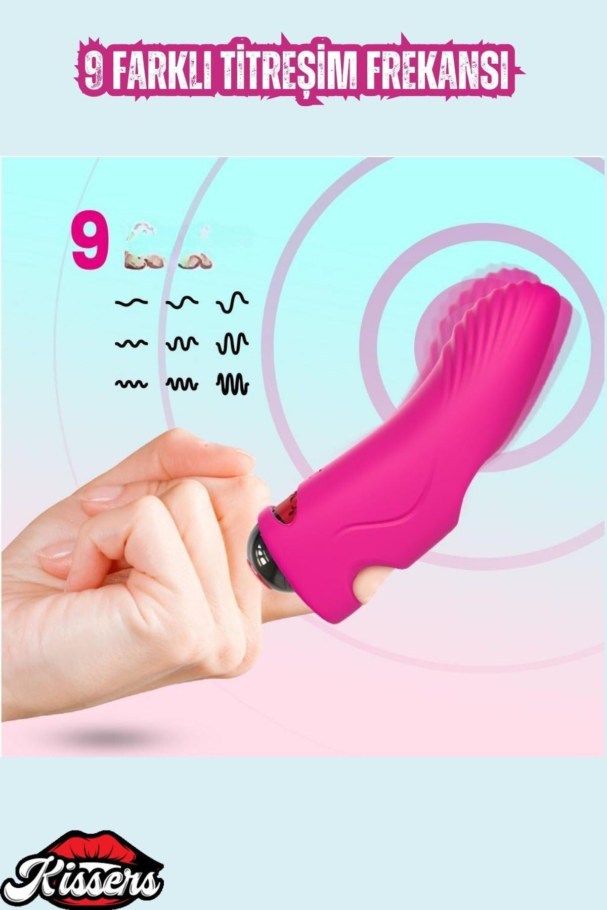 G Nokta ve Klitoris Uyarıcı Parmağa Takılabilir 9 Modlu Mini Vibratör Pembe