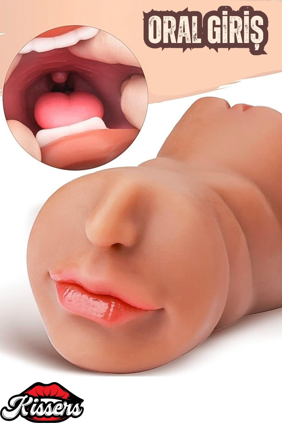 3 Girişli Oral Anal Vajina Girişli Titreşimli Cinsel Oyuncak Realistik Vajina Mastürbatör Melez