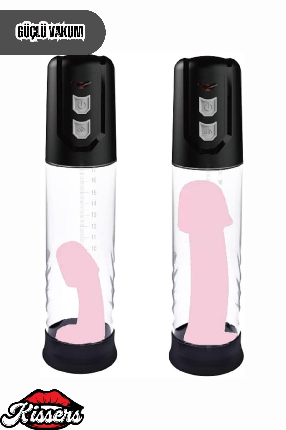 Büyük Hazneli Suyla Kullanılabilir 8 Modlu Yüksek Performans Pilli Otomatik Penis Pompası