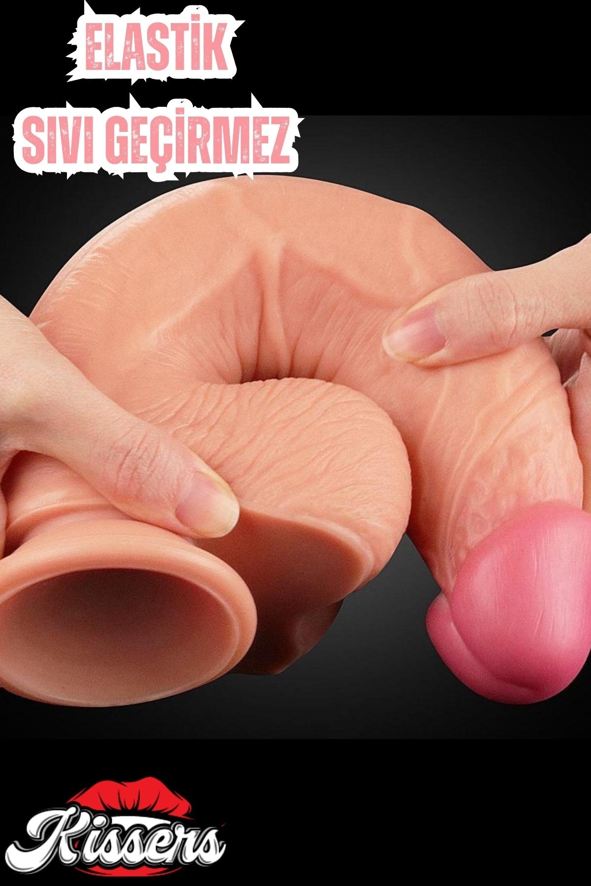 Cinsel Oyuncak Çift Katmanlı Damarlı 3D Süper Ultra Süper Realistik Model Dildo Penis 25 Cm