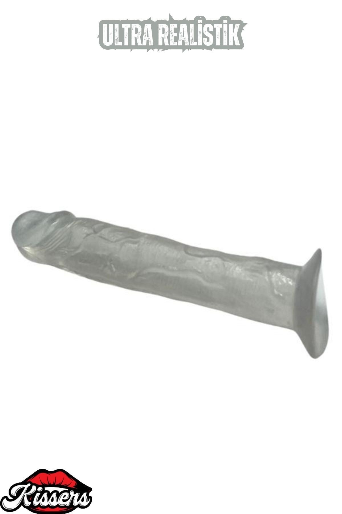 Ultra Realistik Damarlı Bükülebilir Vantuzlanabilir Jel Dokusunda beyaz Dildo Penis 19 Cm