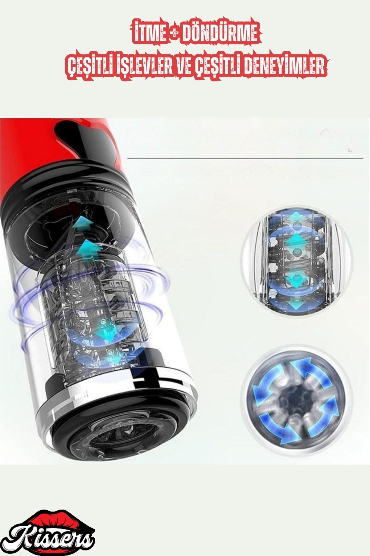 Şarjlı AI Çip Sesli İleri Geri Hareketli ve 360° Dönme Rotasyonlu Vantuzlu Tam Otomatik Mastürbatör