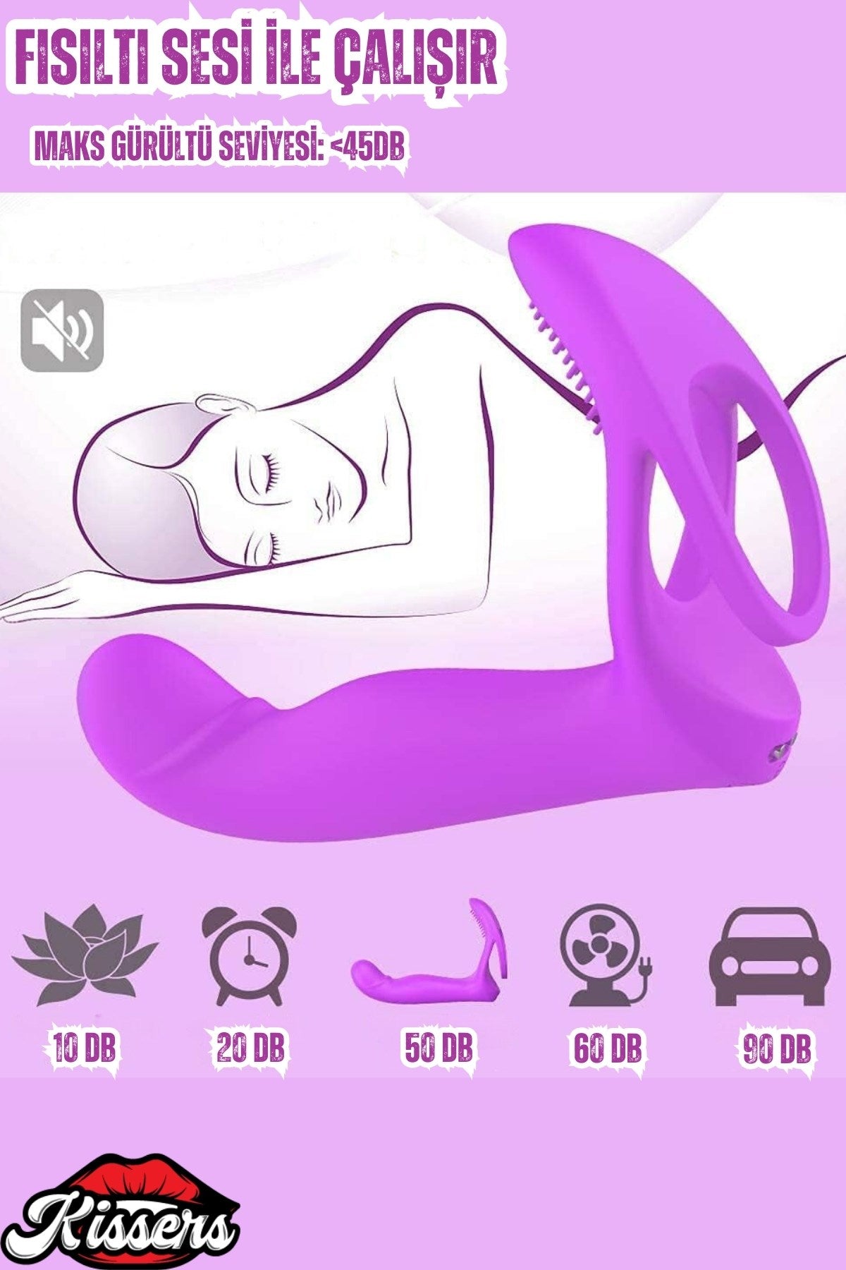 Cinsel Şarjlı Kablosuz Kumandalı Çift Penetrasyon Testis ve Penis Yüzüğü Klitoris Uyarıcı Vibratör