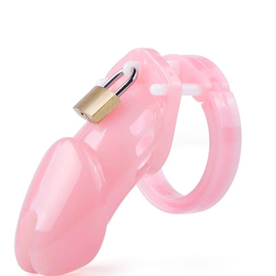 Bsdm Plastik Penis Kilidi Pink Chastity Cock Cage Bekaret Cihazı Pembe Penis Esaret Kafesi