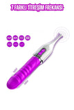 Yeni Nesil Ultra Klitoris Uyarıcı Çift Taraflı Kullanılabilir G-Spot 2 in 1 Yapay Penis Vibratör