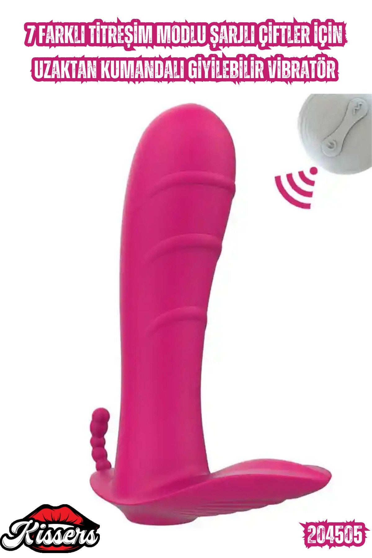 7 Farklı Titreşim Modlu Şarjlı Çiftler İçin Uzaktan Kumandalı Giyilebilir Vibratör