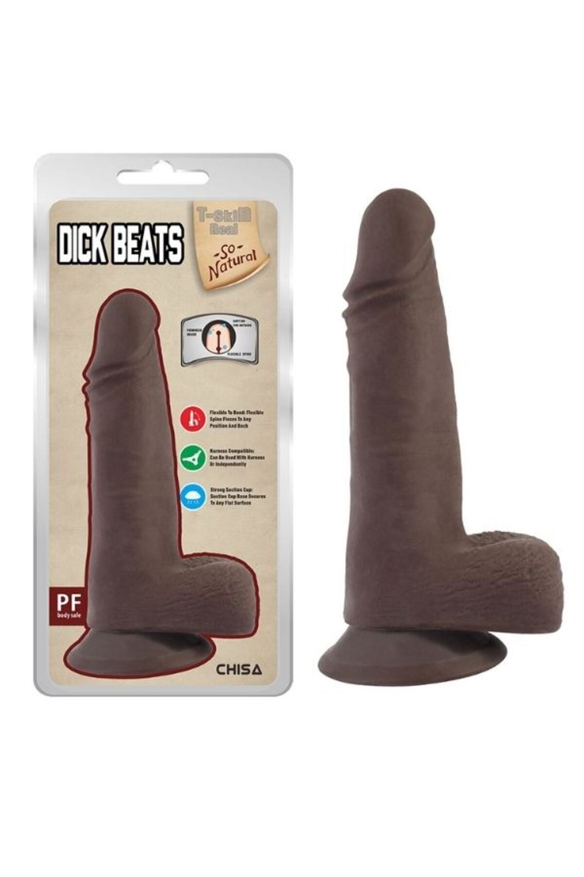 Ultra Realistik Eğilip Bükülebilir G Noktası Ve Klitoris Uyarıcı Kıkırdaklı Melez Penis Dildo 18 Cm