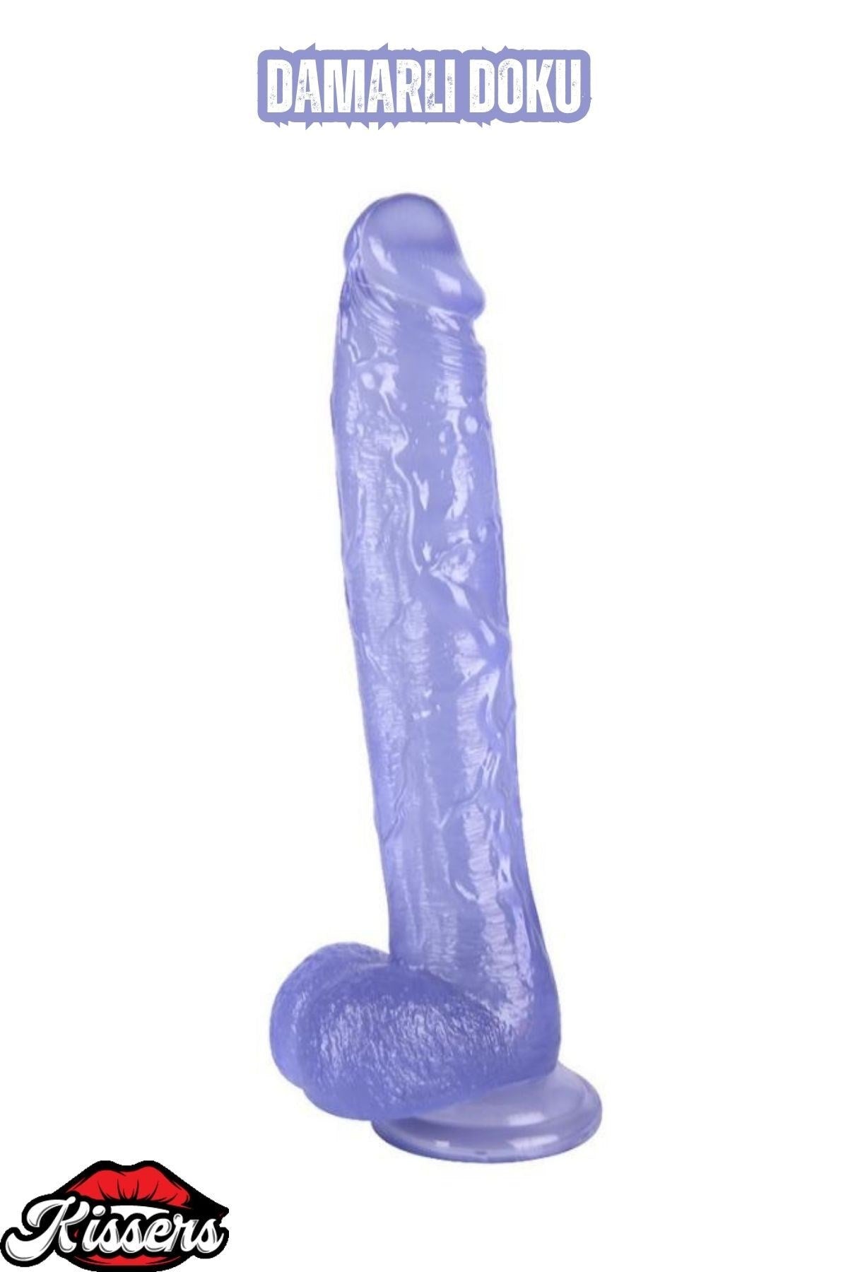 Ultra Realistik Damarlı Bükülebilir Vantuzlanabilir Jel Dokusunda mavi Dildo Penis 31.5 Cm