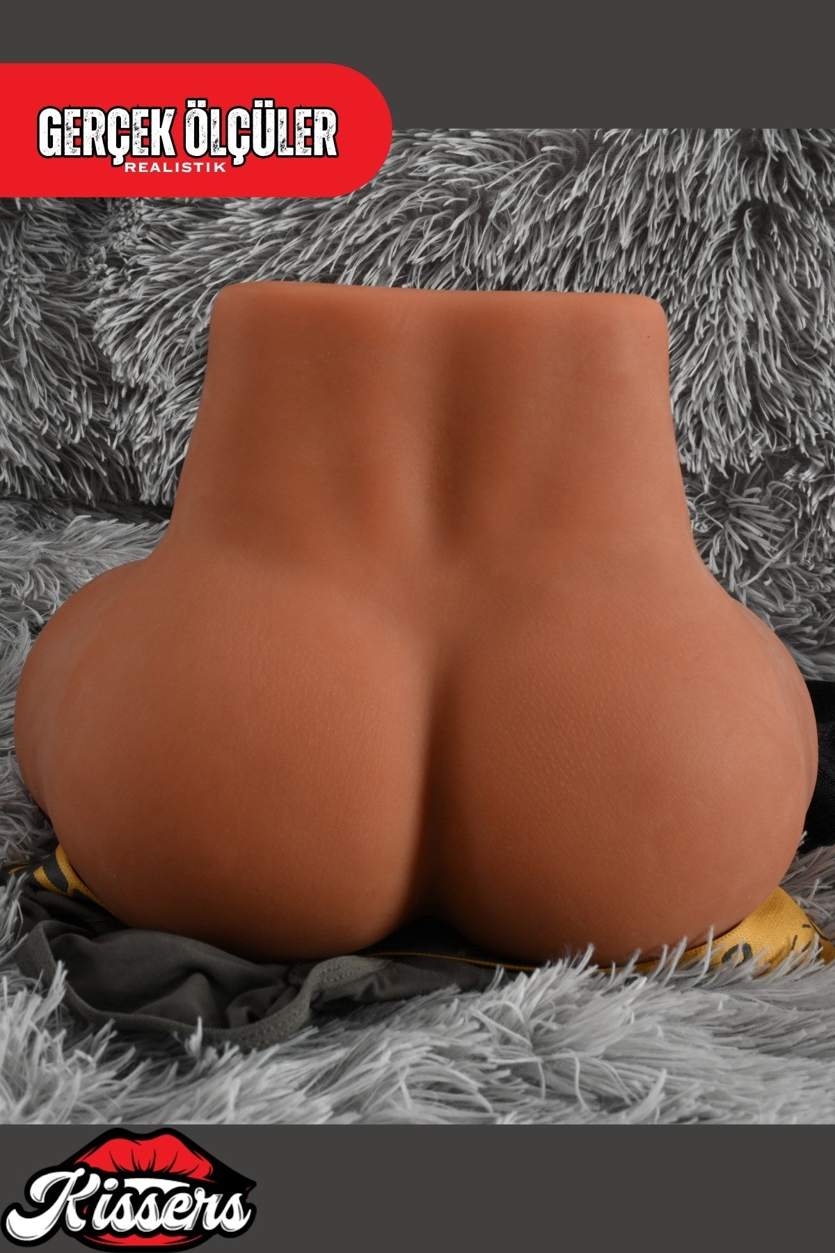 Anal ve Vajina Çift Girişli Erkek Trans Esmer Ten Penisli Realistik Manken Kalça 5.5 Kg