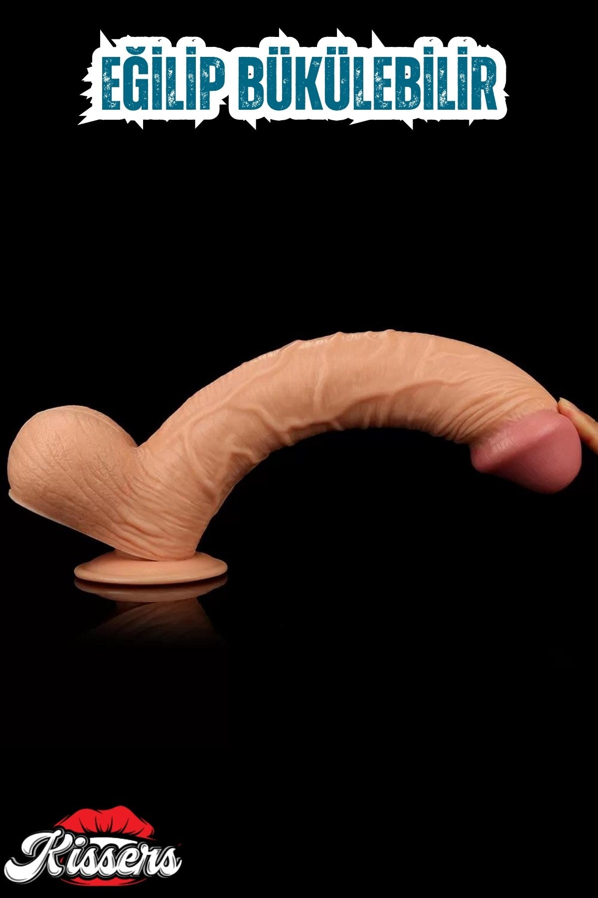 Cinsel Oyuncak Gerçekçi Et Dokusunda Realistik Büyük Boy Kalın Penis Dildo 33 Cm