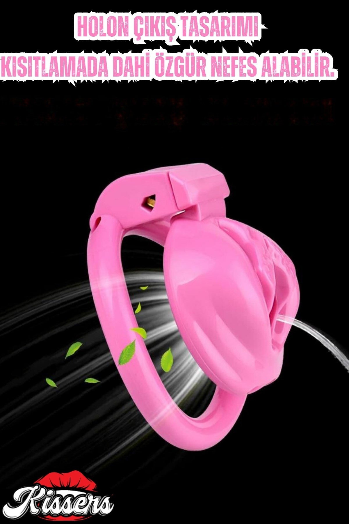 Vajina Görünümlü Plastik Penis Kilidi Bekaret Cihazı Chastity Cock Cage Penis Esaret Kafesi