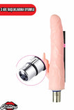 Sex Makinesi İçin 3XRL Uyumlu Tavşan G Nokta Uyarıcılı Ten Penis Dildo Başlık 20 Cm