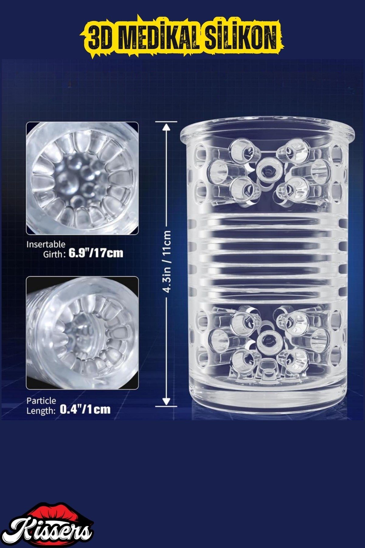 Tam Otomatik Vantuzlu Mastürbatör İleri Geri Hareketli Dönme Rotasyonlu Tırtıklı Elektrikli Vajina