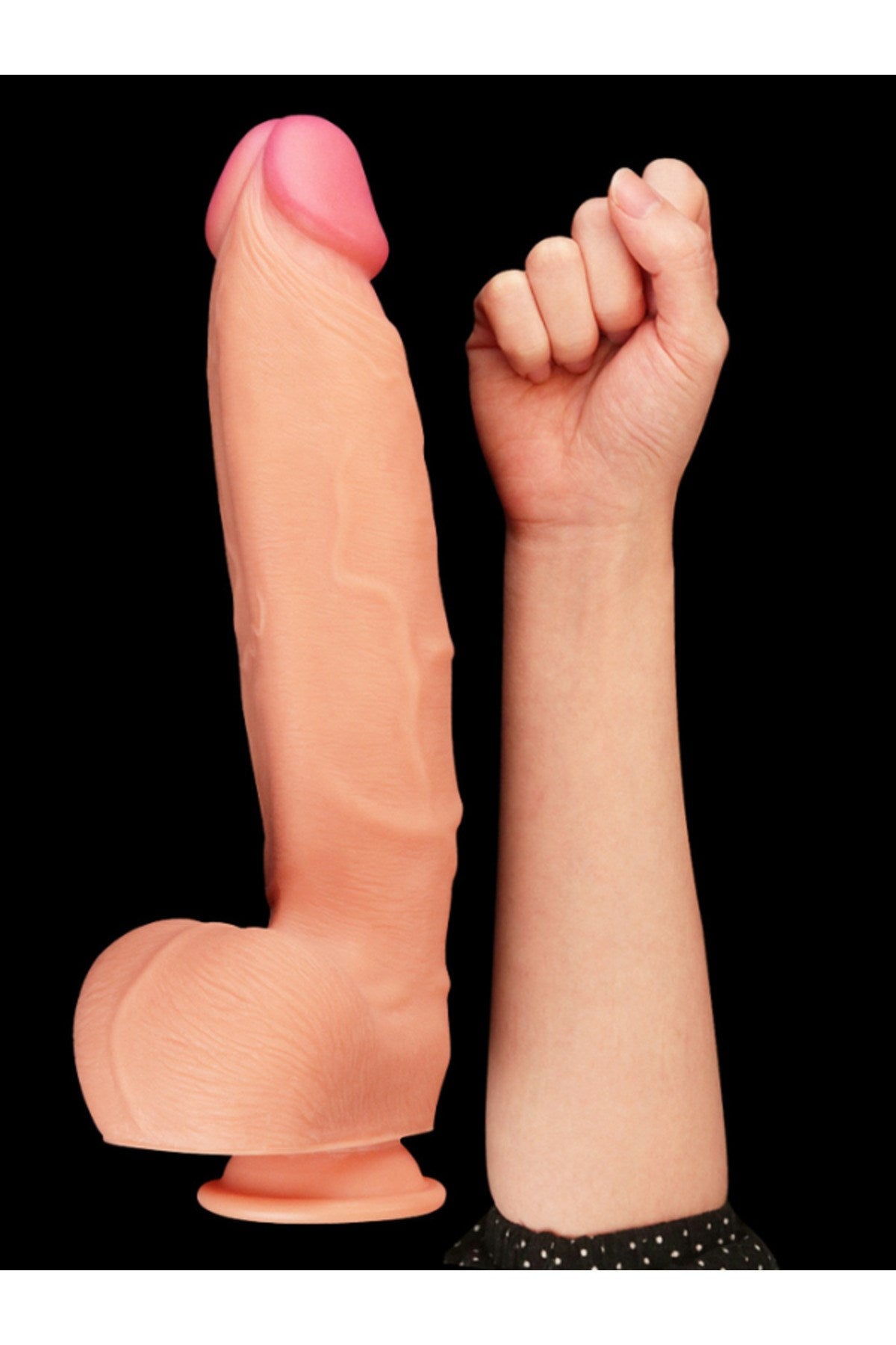 Ultra Realistik Eğilip Bükülebilir G Noktası Ve Klitoris Uyarıcı Dev Ten Renkli Penis Dildo 30 Cm