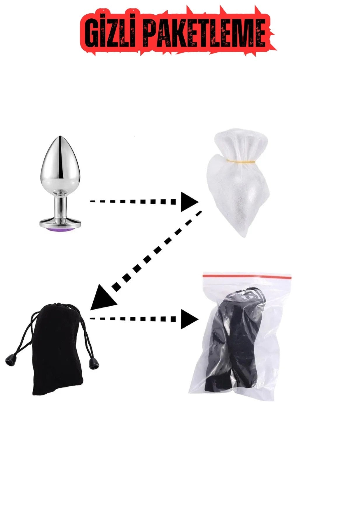 Paslanmaz Çelik Açık Pembe Yuvarlak Mücevher Taşlı Pürüzsüz Silver Metal Anal Butt Plug Set 3'Lü