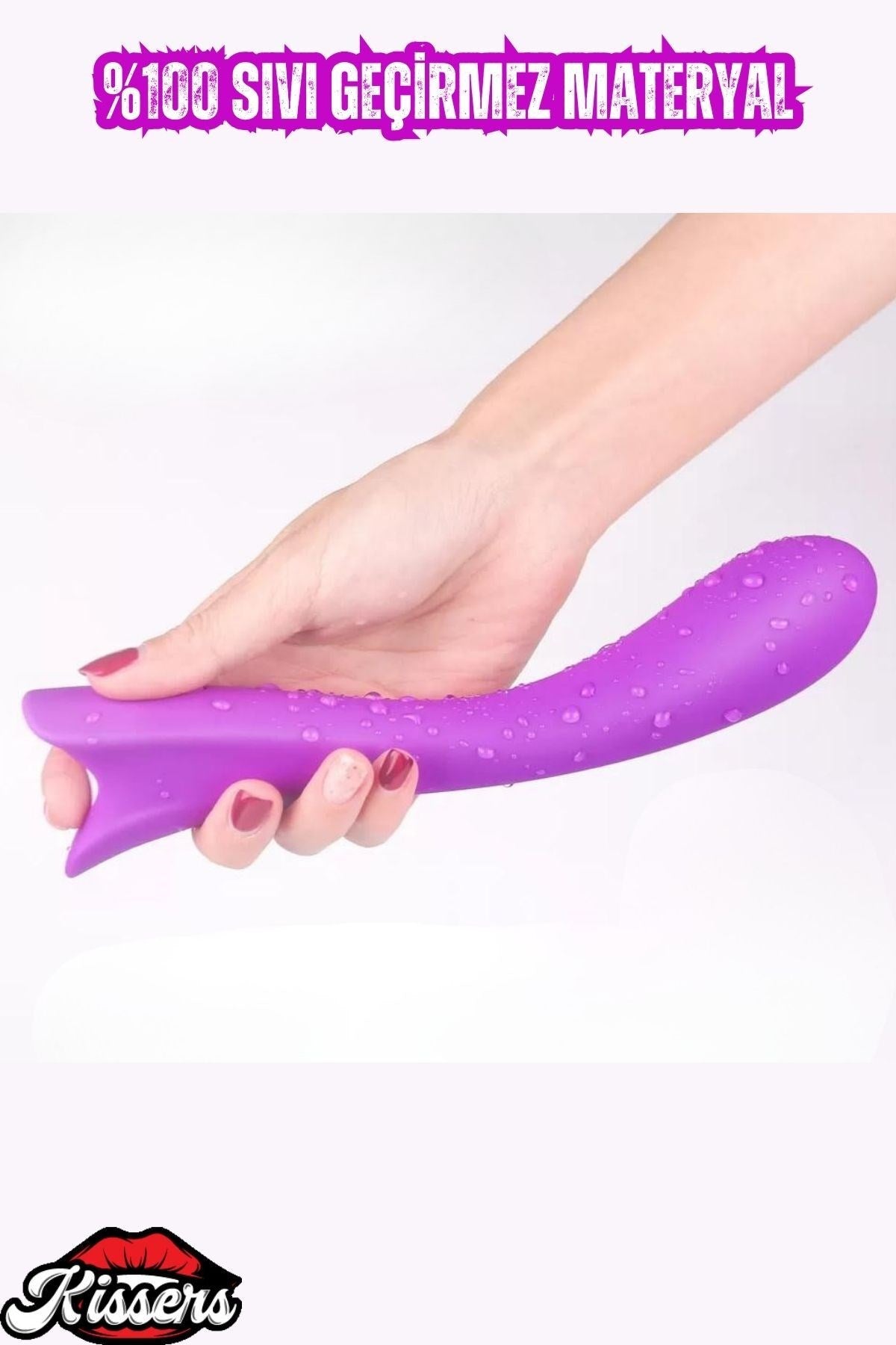 Medikal Silikon Anal ve G Nokta Uyarıcı Sıvı Geçirmez 9 Titreşim Modlu Vibratör 20 Cm