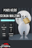 Bsdm Silikon Beyaz Penis Kilidi Erkek Bekaret Cihazı Chastity Cock Cage Penis Esaret Kafesi